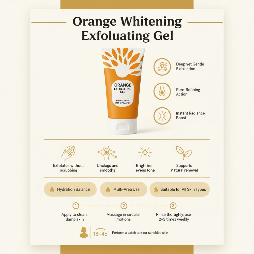 Orange Whitening Exfoliating Gel