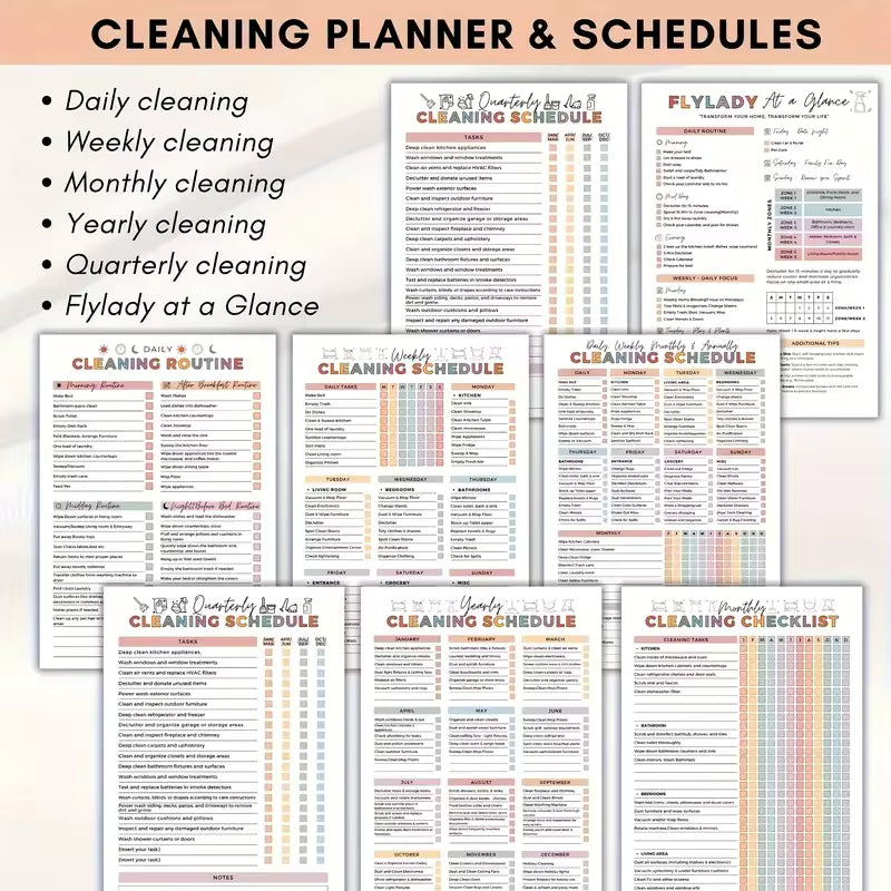 ADHD Cleaning Planner