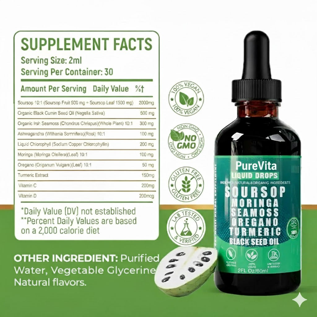 PureVita™ 10-in-1 Soursop Extract Drops